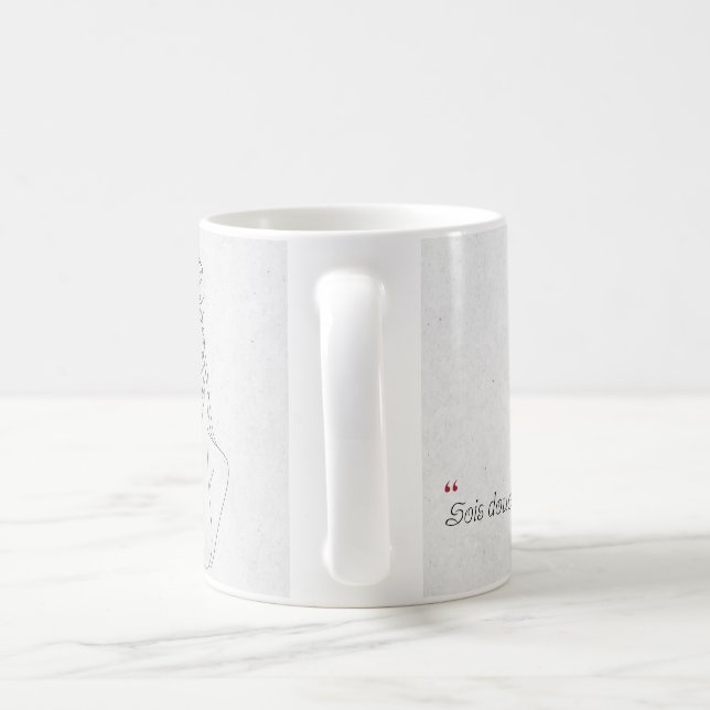 Tasse minimaliste citation (Poignée)