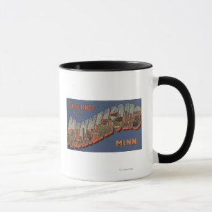 Tasse Minneapolis, Minnesota - Scènes de grandes lettres