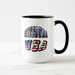 Tasse Missouri Picture et USA Text