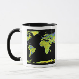 Tasse Modèle d'altitude de Digitals des continents sur