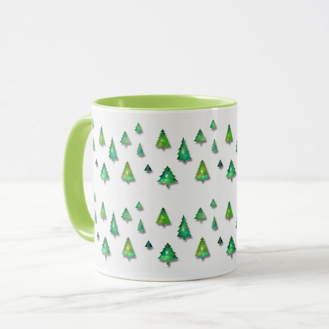 Tasse modèle de vert forêt (Devant gauche)
