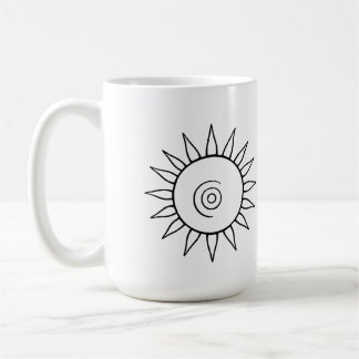 Tasse moderne coup de soleil céleste