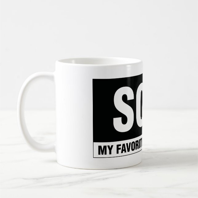 Tasse moderne de calligraphie d'immobiliers (Gauche)