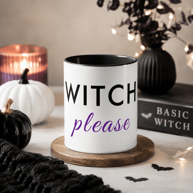 Tasse moderne de Halloween « Witch Please » – Chic (Créateur téléchargé)