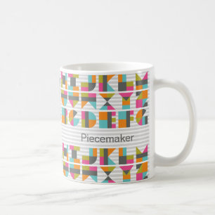 Tasse moderne de lettres d'amour de bloc d'édredo