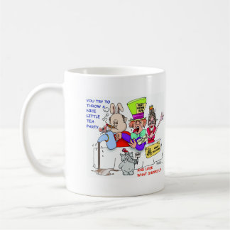 Tasse moderne du pays des merveilles de courrier