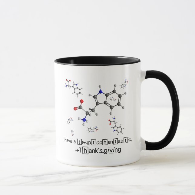 Tasse Molécule de tryptophane (Droite)