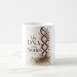 Tasse Mon ADN a des histoires Cadeau d'ancêtres