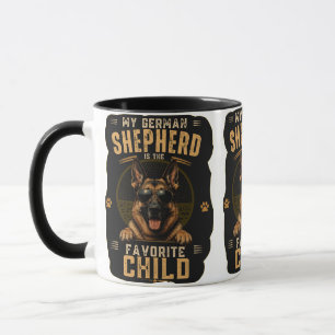 Tasse Mon Berger Allemand Est L'Enfant Préféré