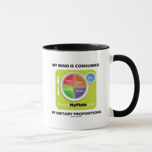 Tasse Mon esprit est consommé par des proportions