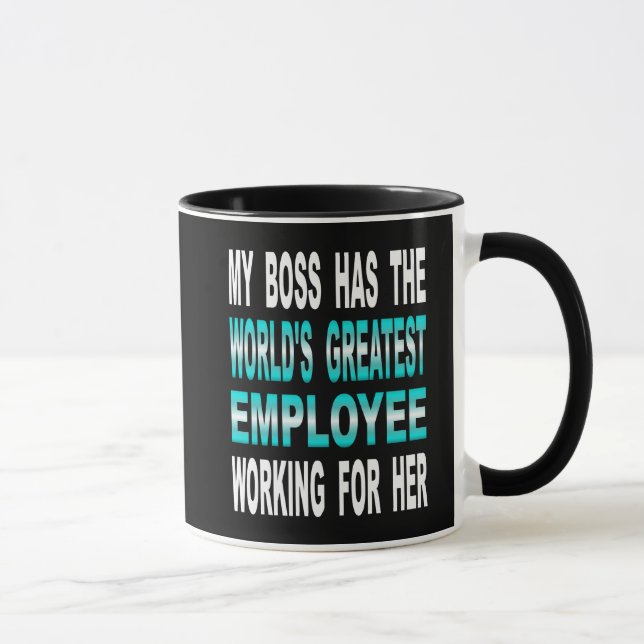 Tasse Mon patron a le plus grand employé du monde (Droite)