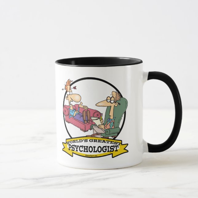 TASSE MONDE LE PLUS GRAND PSYCHOLOGUE HOMME CARTOON (Droite)