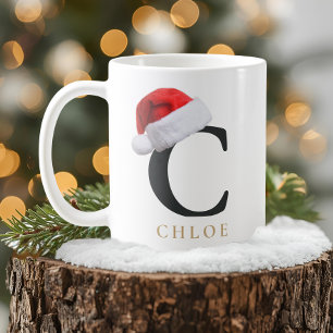 Tasse monogramme de Noël