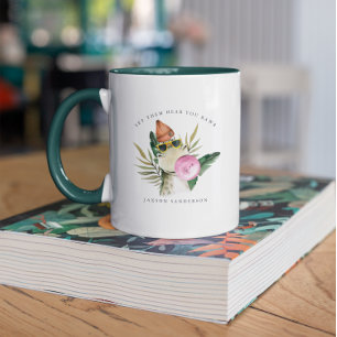 Tasse Monogramme   Dinosaure Aquarelle Mignon et É