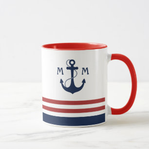 Tasse Monogramme nautique