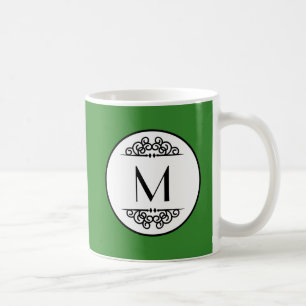 Tasse - Monogramme Vert Vintage