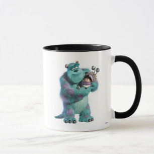 Tasse Monsters Inc Sulley tenant Boo en costume d'armes