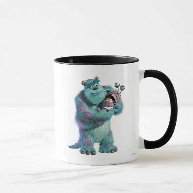 Tasse Monsters Inc Sulley tenant Boo en costume d'armes (Droite)