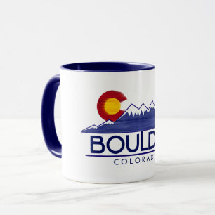 Tasse montagnes bois Boulder Colorado