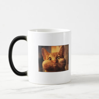 Tasse Morphing étonnée de chat
