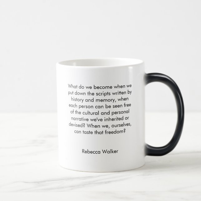 Tasse Morphing - un produit officiel de marcheuse (Droite)