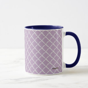 Tasse Motif À damiers violet