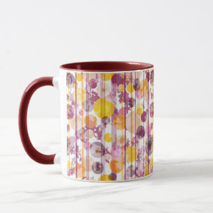 Tasse Motif blanc rayé tacheté