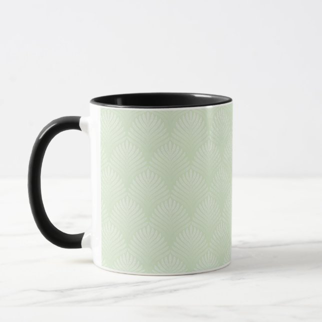 Tasse Motif classique de feuillage dans le blanc et le (Gauche)