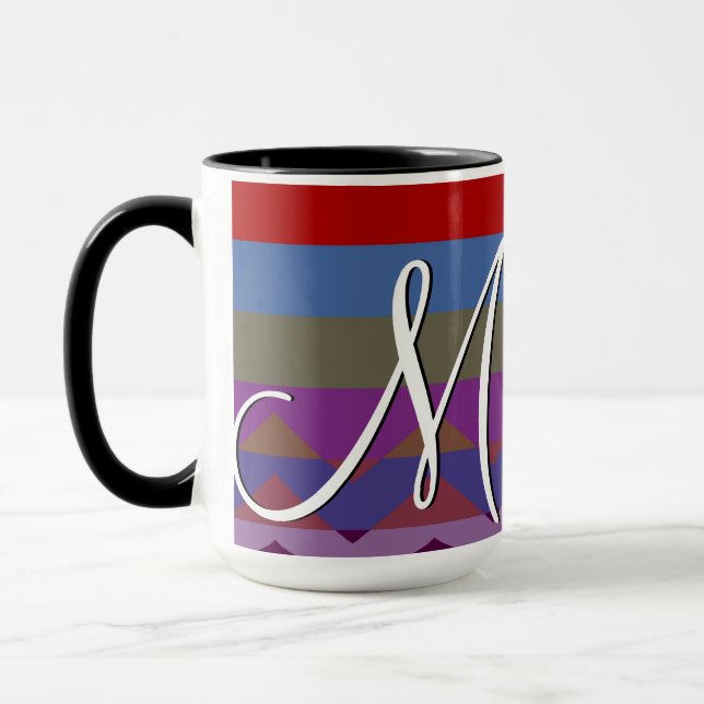 Tasse Motif coloré Chevron Stripes #4 (Gauche)
