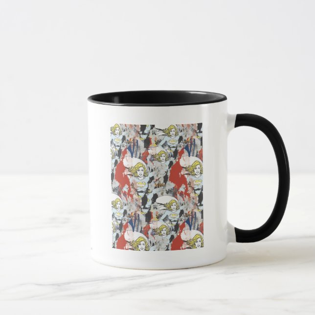 Tasse Motif comique 5 de câpres de Supergirl (Droite)