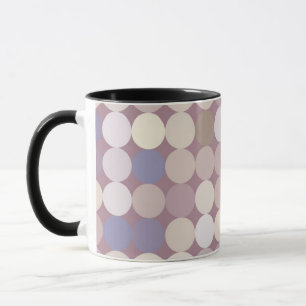 Tasse Motif d'abrégé sur cercles de tissu