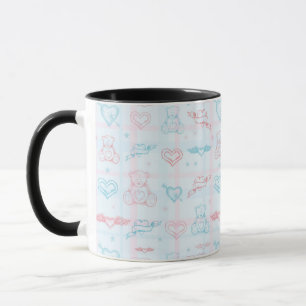 Tasse motif de bébé avec l'ours de nounours