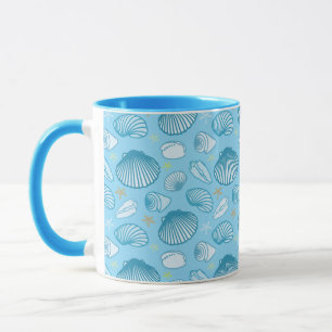 Tasse Motif de bleu d'océan