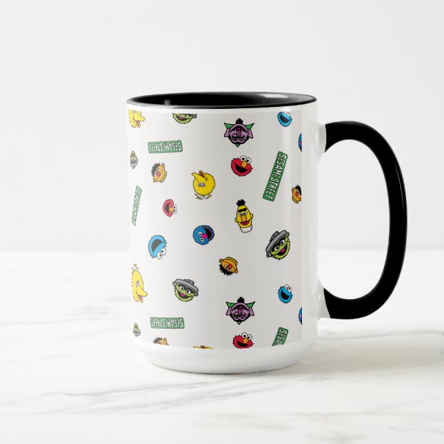 Tasse Motif de caractères de rue Sésame (Droite)