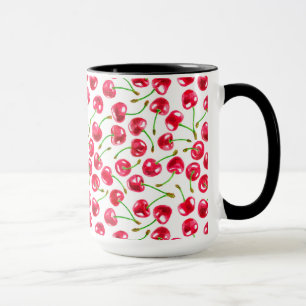 Tasse Motif de cerises d'aquarelle