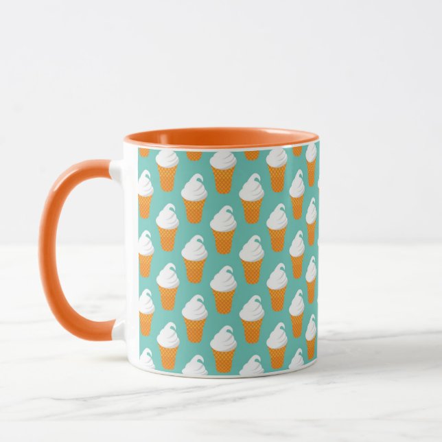 Tasse Motif de cône de glace vanille (Gauche)