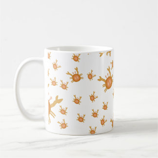 tasse motif de crabe