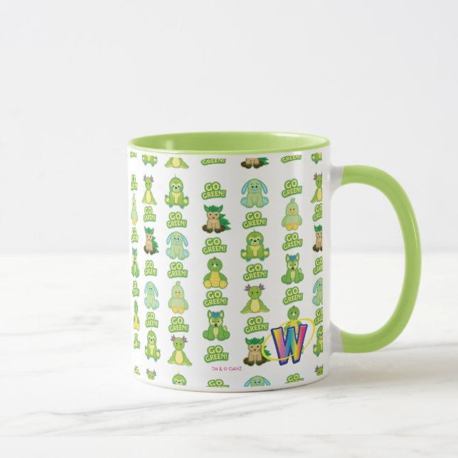 Tasse Motif de devenez écolo de Webkinz (Droite)