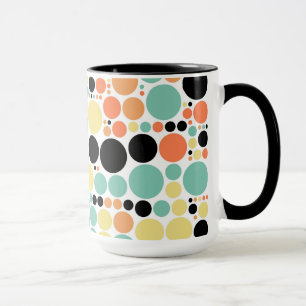 Tasse Motif de la mosaïque Retro Polka Dot #7