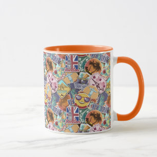 Tasse Motif de l'autocollant couleur