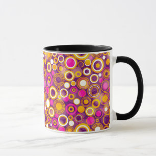 Tasse Motif de point violet de polka