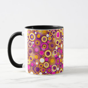 Tasse Motif de point violet de polka