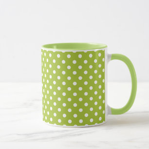 Tasse Motif de ressort avec le pois blanc