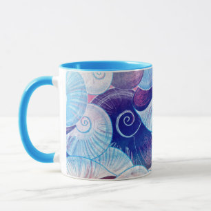 Tasse Motif de scène de coquillage