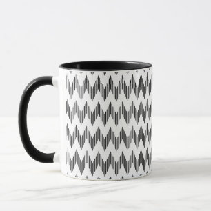 Tasse Motif de zigzag géométrique