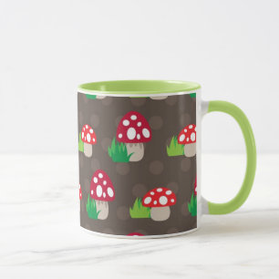 Tasse motif d'enfants de champignon