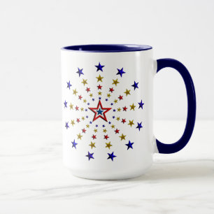 Tasse Motif des étoiles patriotiques