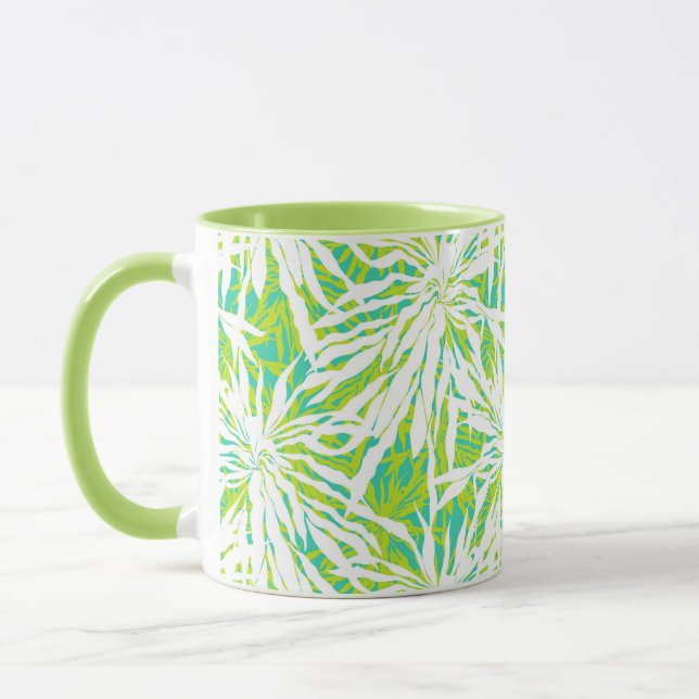 Tasse Motif des Feuilles de Palm Tropical (Gauche)