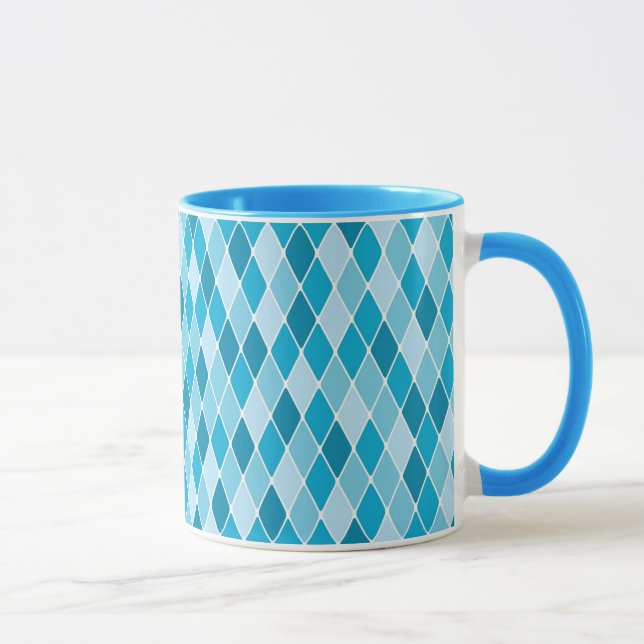 Tasse Motif d'hiver de harlequin (Droite)