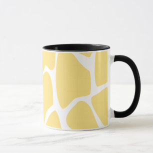 Tasse Motif d'impression de girafe en jaune